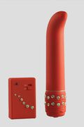 Vibratore Punto G Crystal G-Spot Wireless Rosso 15cm