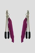 Pinze per Capezzoli Lunghe con Piuma Viola